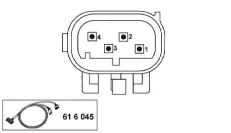 Conector BWM RDC 4PINES