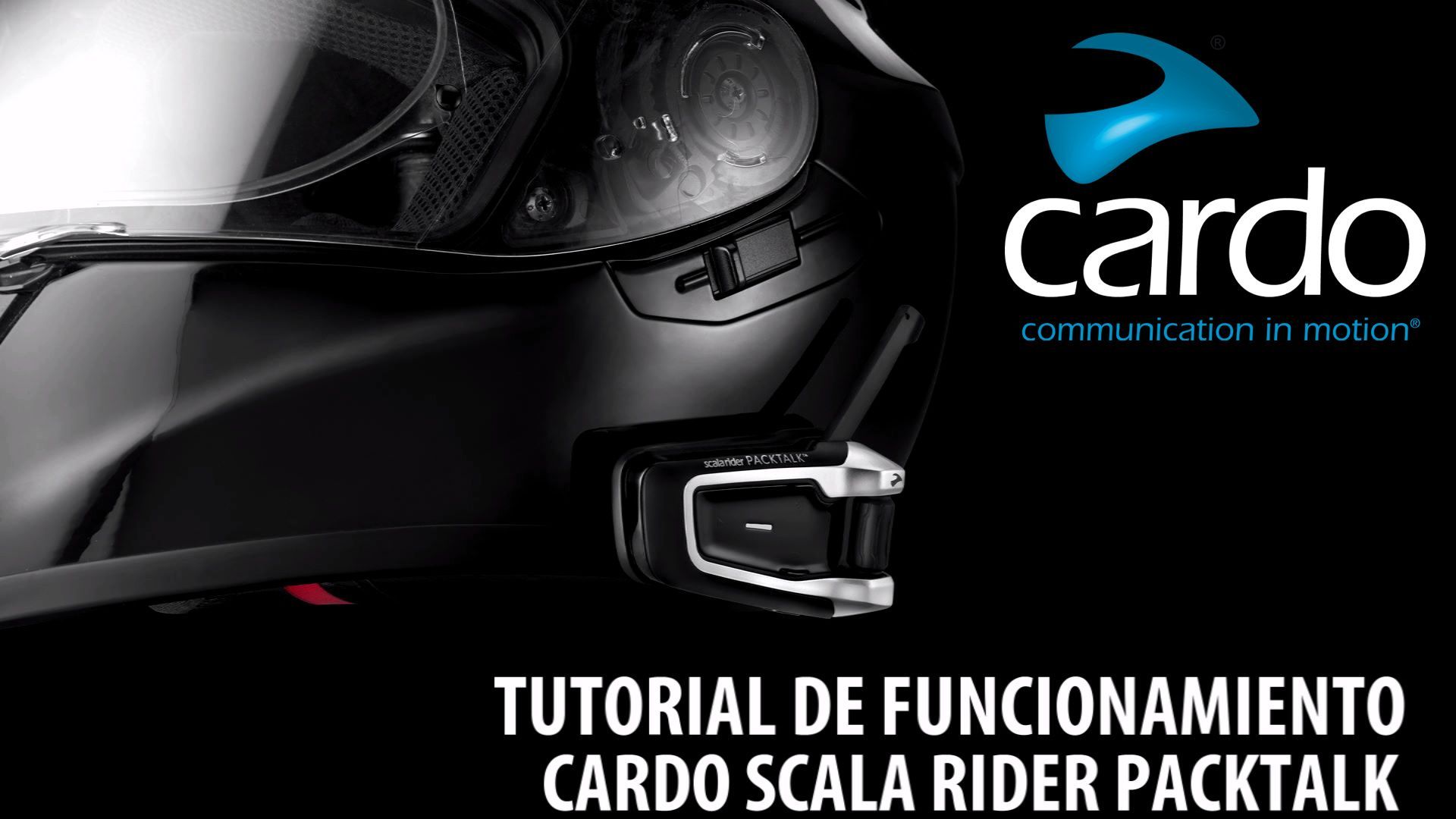 CARDO- Tutorial de instalación de intercomunicador de moto Cardo en un  casco